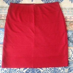 Red Pencil Skirt